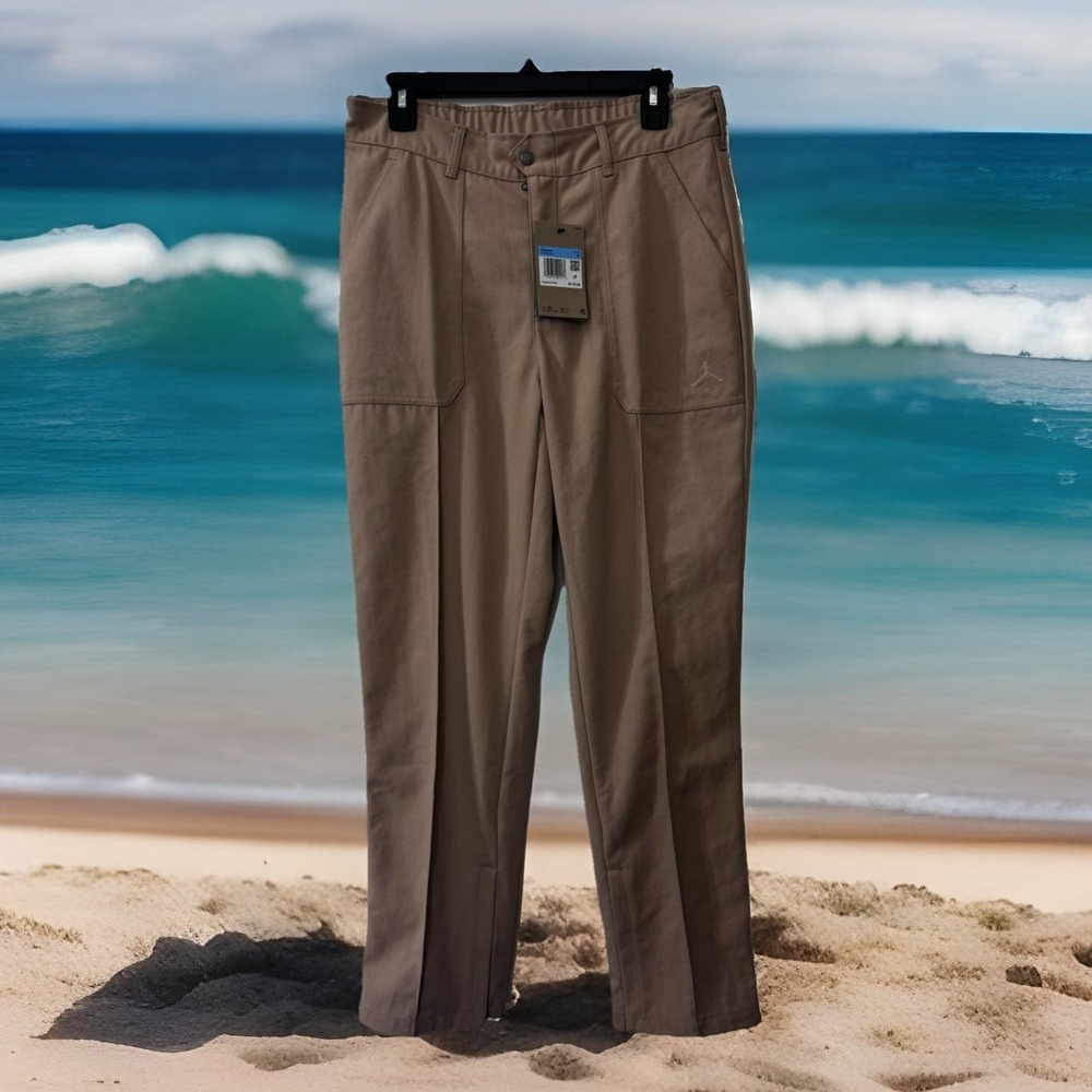 Air Jordan Womens Woven Pants Medium Tan‎ New FN5446 244 $110
